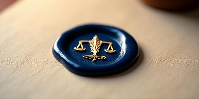 A wax seal with the stylus of Solon representing data integrity